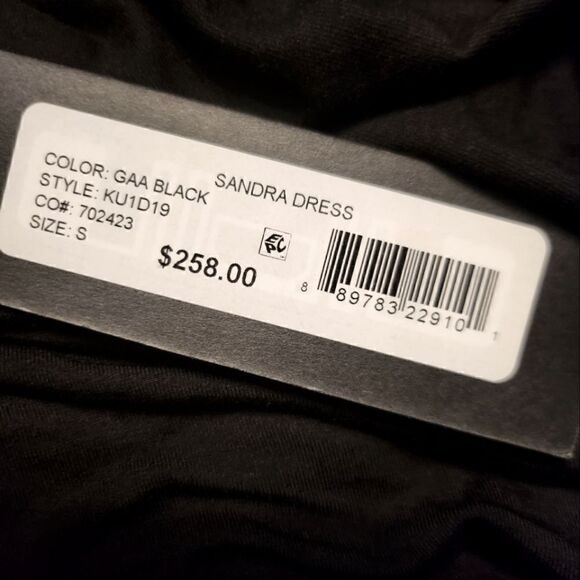 Kobi Halperin Sandra Draped Dress Black Size S New - Picture 11 of 12